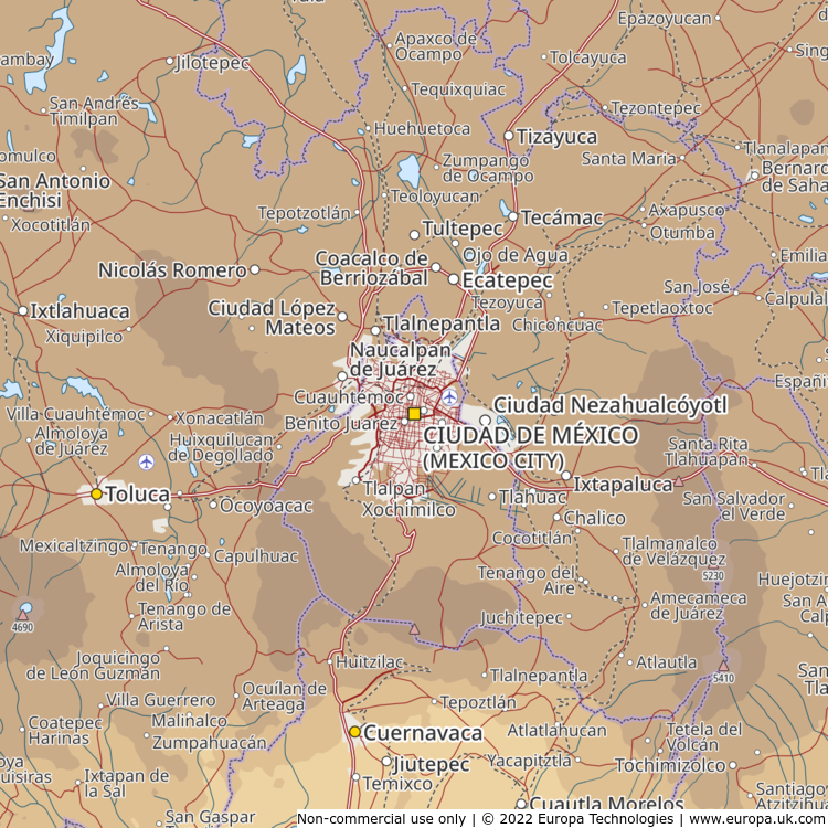 Map Of Ciudad De Mexico Mexico City Mexico G1k