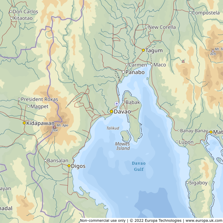 Map of Davao, Philippines | Global 1000 Atlas