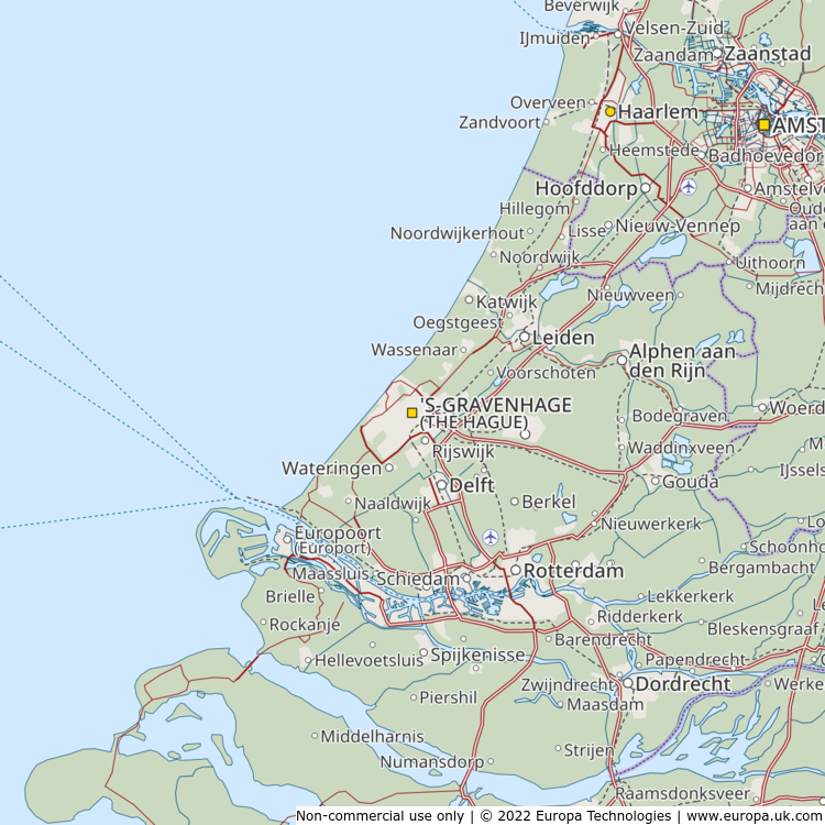 Map Of S Gravenhage Netherlands 