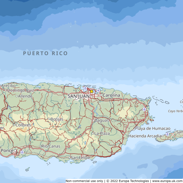 map of san juan puerto rico cruise ship port
