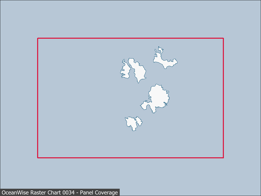 Panel coverage map for UKHO Raster Chart 0034