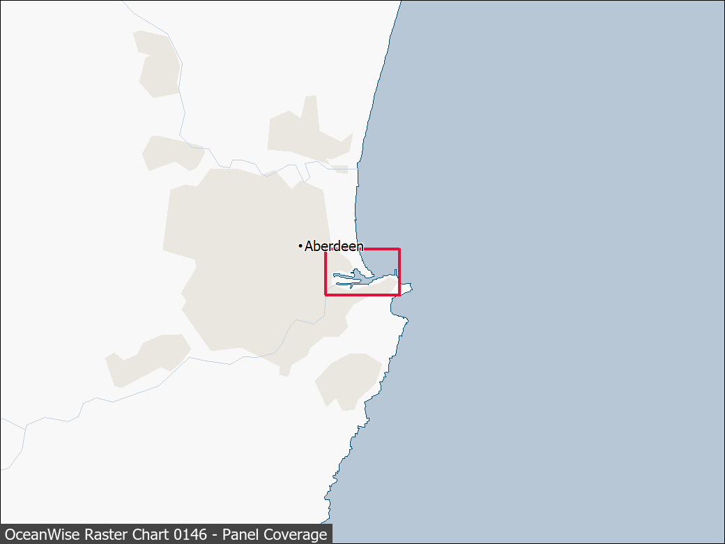 Panel coverage map for UKHO Raster Chart 0146