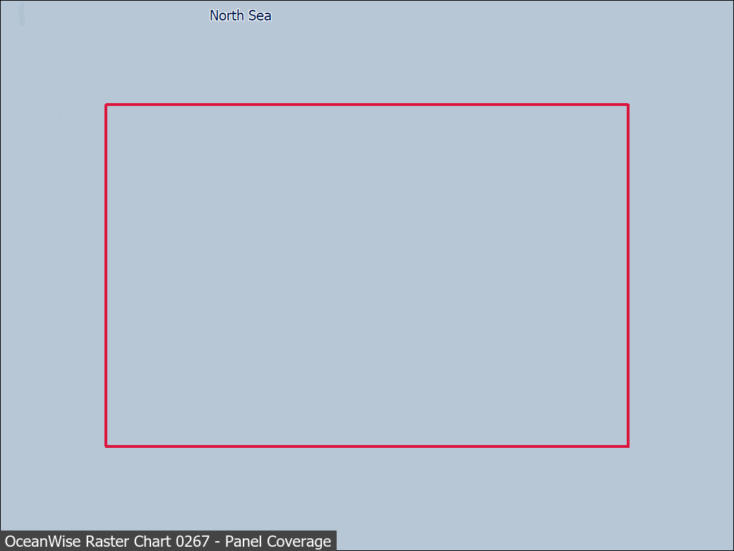 Panel coverage map for UKHO Raster Chart 0267