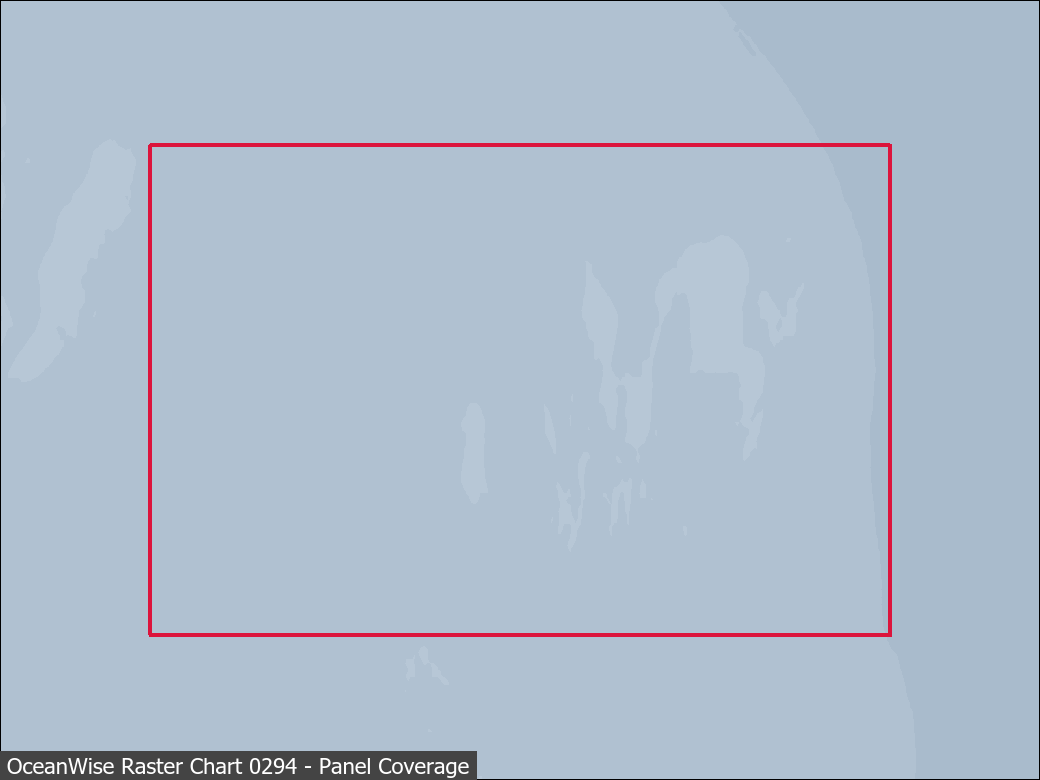 Panel coverage map for UKHO Raster Chart 0294