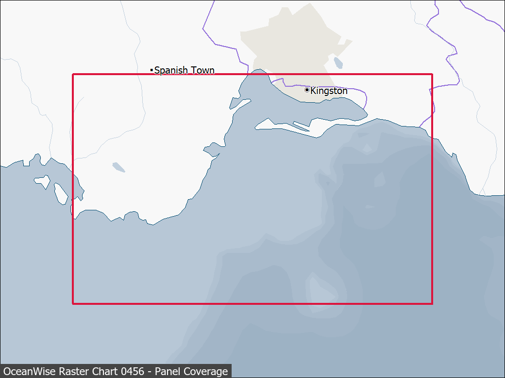 Panel coverage map for UKHO Raster Chart 0456