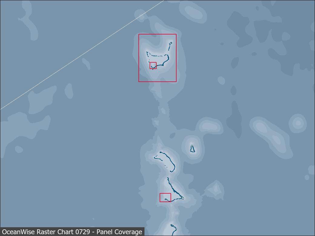 Panel coverage map for UKHO Raster Chart 0729