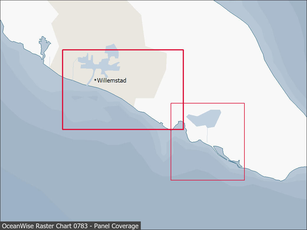 Panel coverage map for UKHO Raster Chart 0783