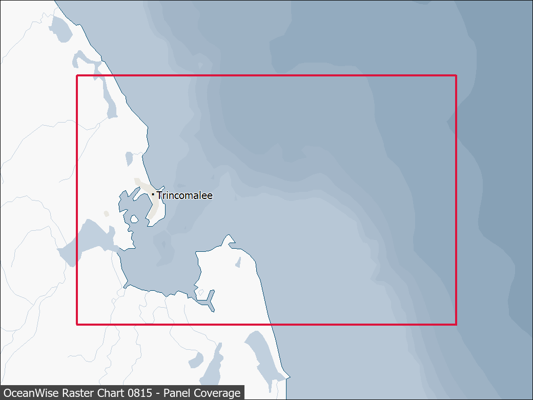 Panel coverage map for UKHO Raster Chart 0815