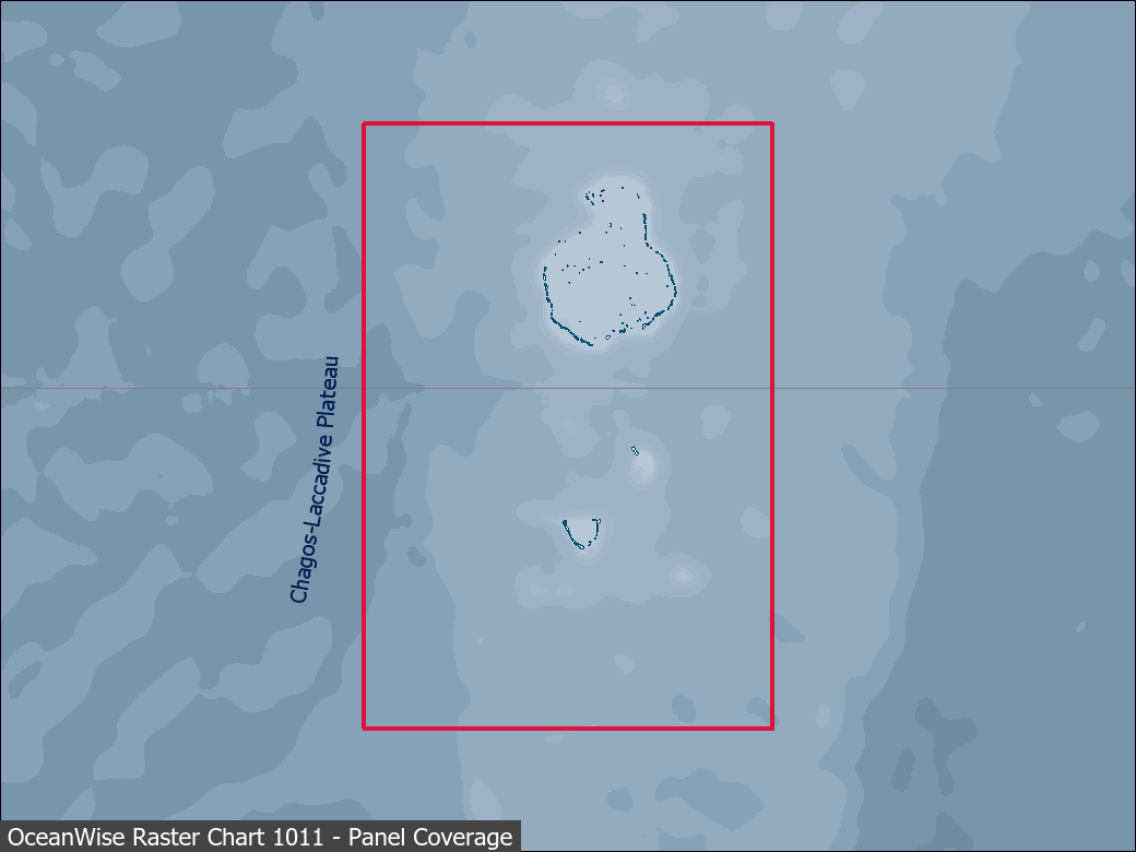 Panel coverage map for UKHO Raster Chart 1011