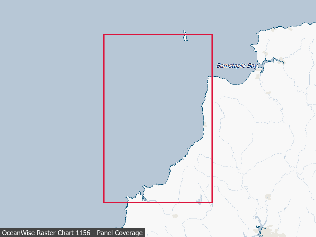 Panel coverage map for UKHO Raster Chart 1156