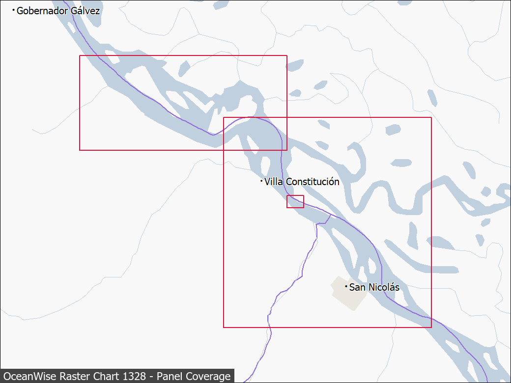 Panel coverage map for UKHO Raster Chart 1328