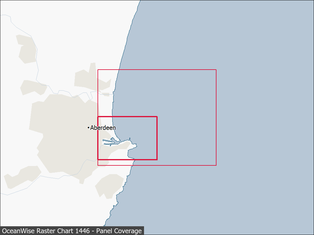 Panel coverage map for UKHO Raster Chart 1446