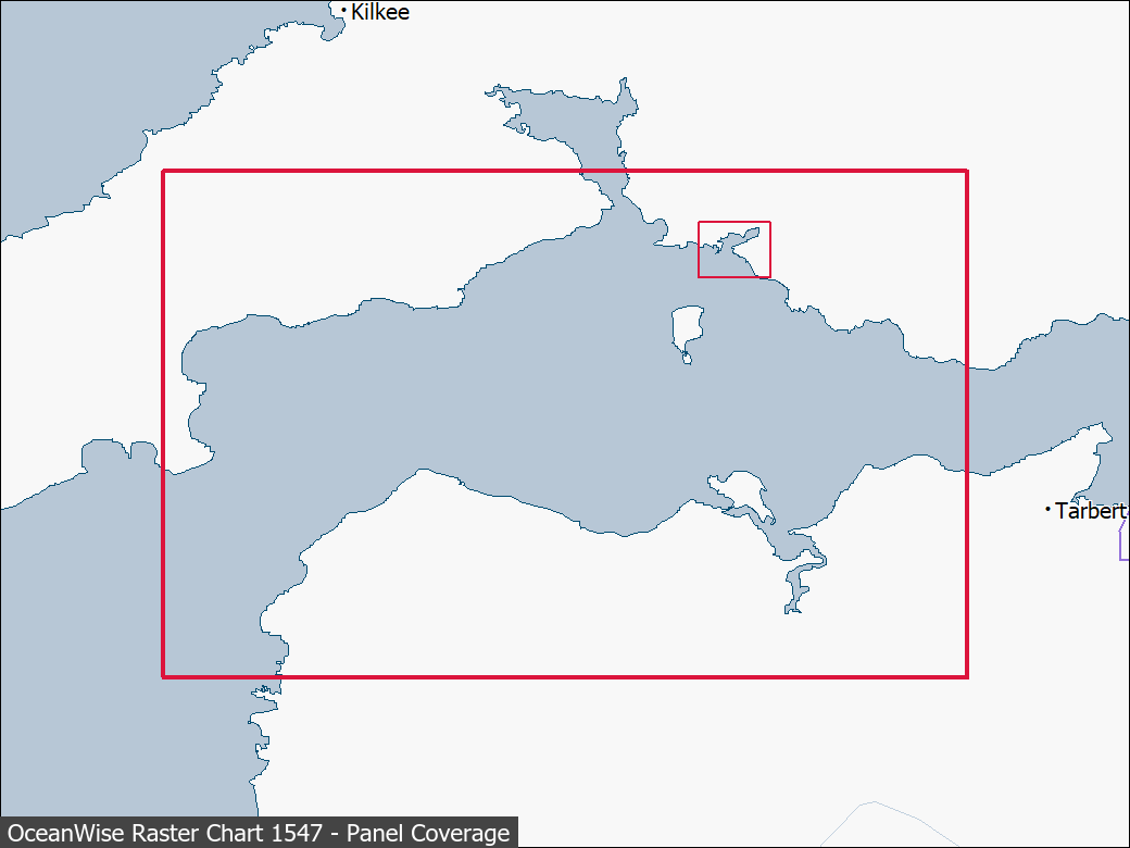 Panel coverage map for UKHO Raster Chart 1547