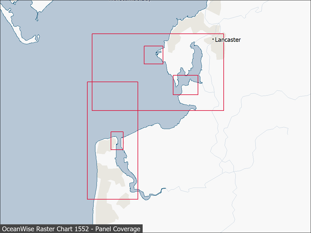 Panel coverage map for UKHO Raster Chart 1552