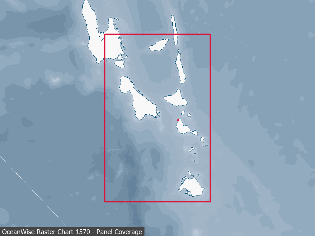 Panel coverage map for UKHO Raster Chart 1570