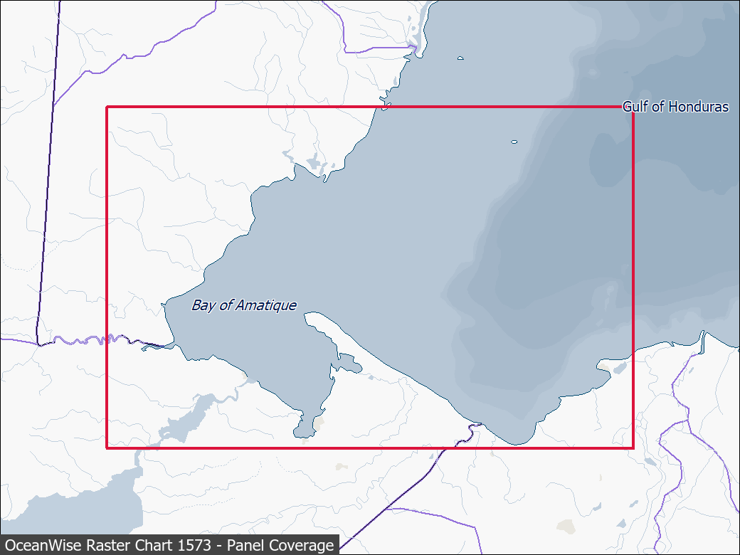 Panel coverage map for UKHO Raster Chart 1573