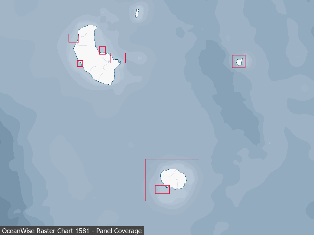 Panel coverage map for UKHO Raster Chart 1581