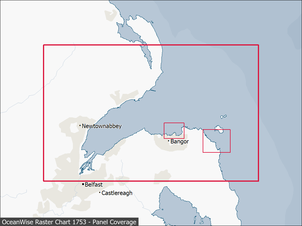 Panel coverage map for UKHO Raster Chart 1753