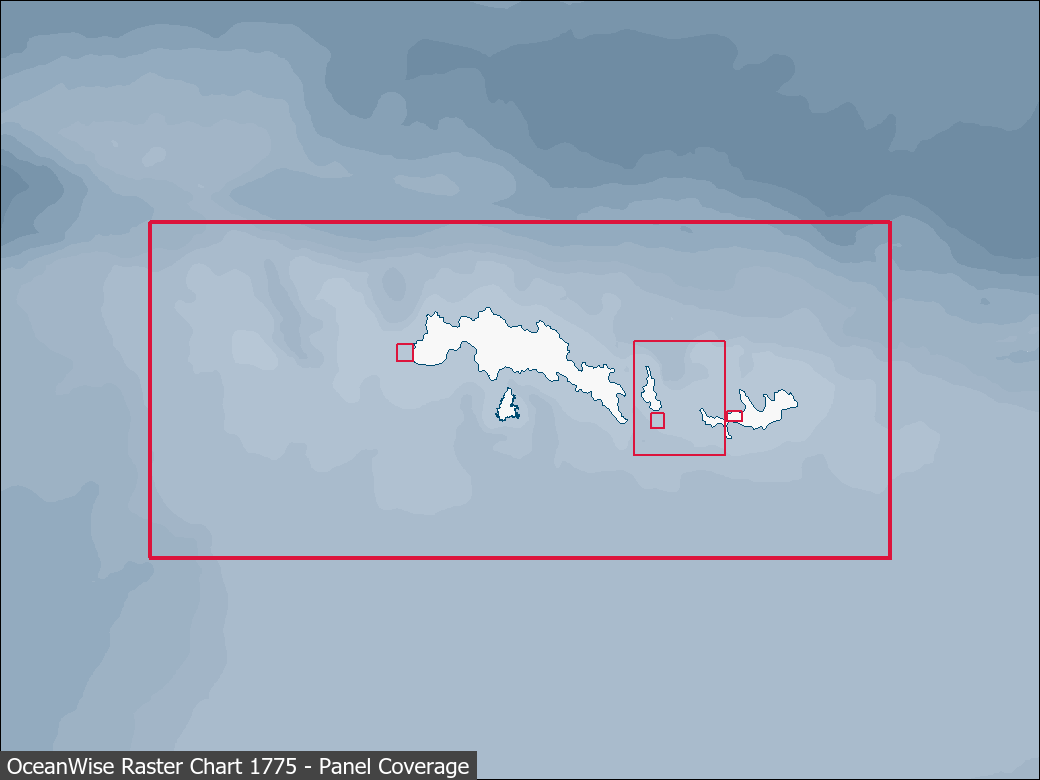 Panel coverage map for UKHO Raster Chart 1775