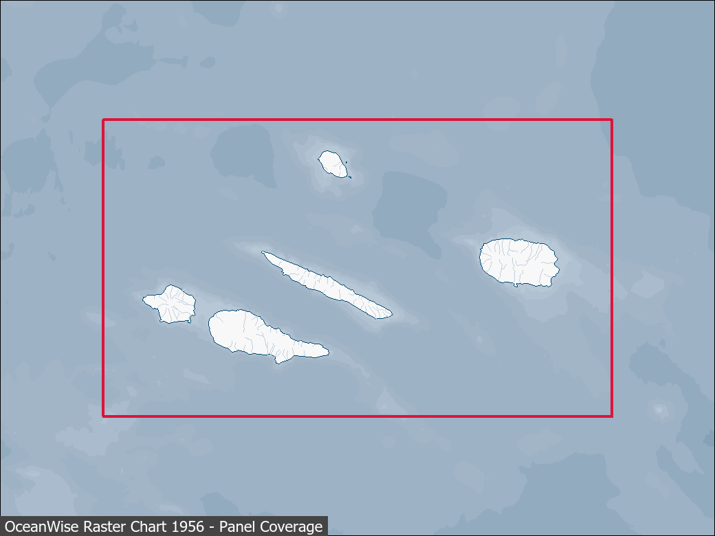 Panel coverage map for UKHO Raster Chart 1956