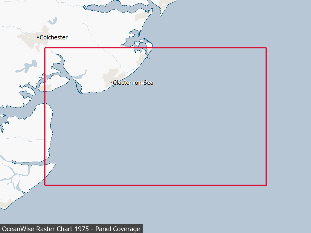 Panel coverage map for UKHO Raster Chart 1975