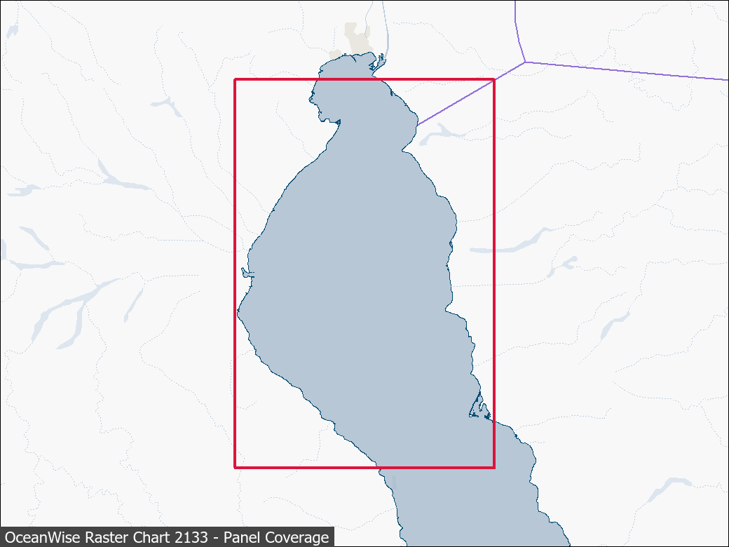 Panel coverage map for UKHO Raster Chart 2133