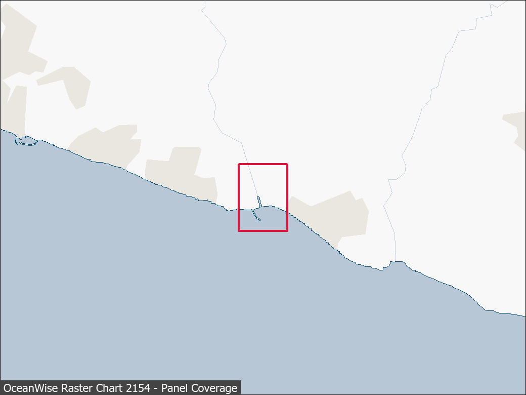 Panel coverage map for UKHO Raster Chart 2154