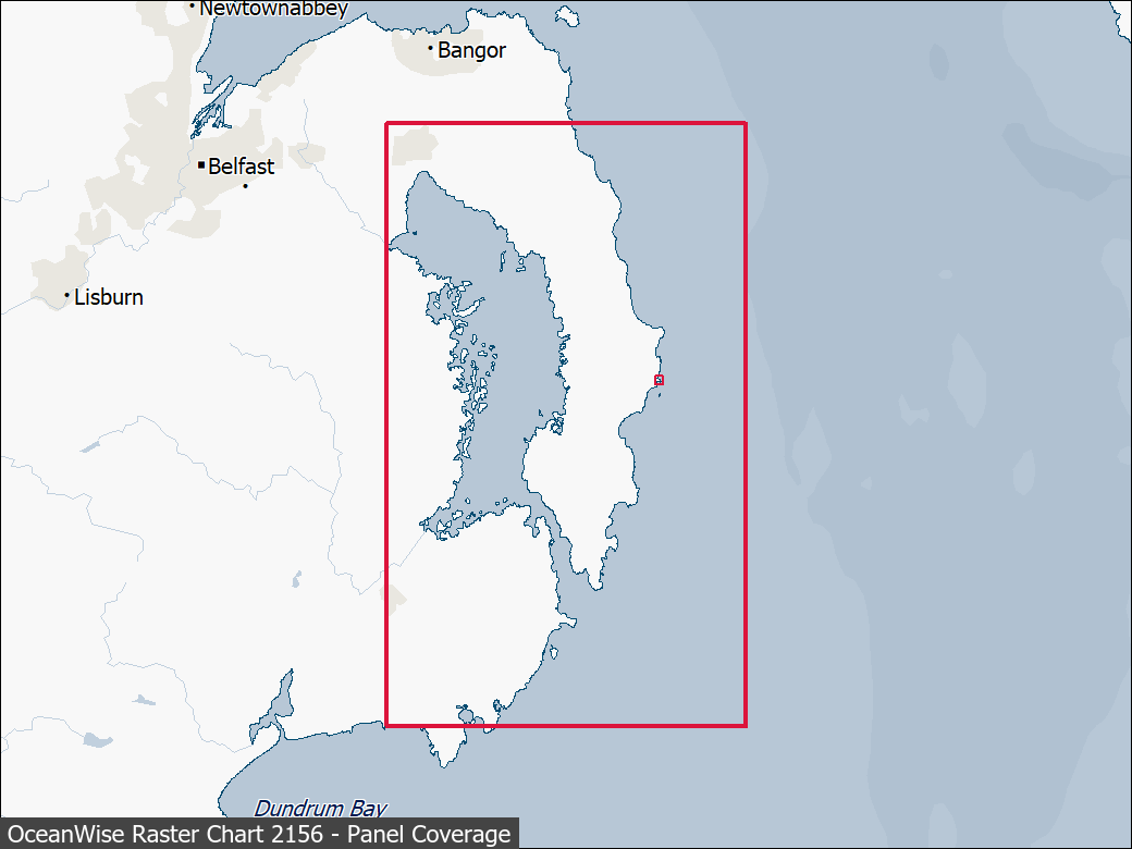 Panel coverage map for UKHO Raster Chart 2156