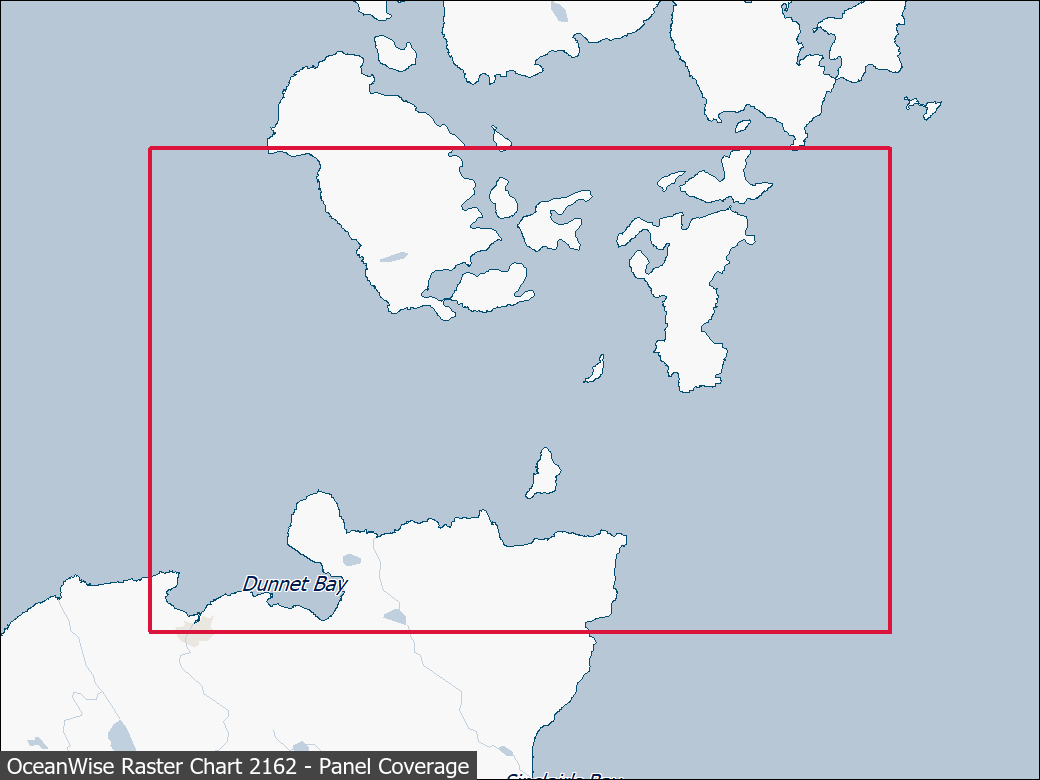 Panel coverage map for UKHO Raster Chart 2162