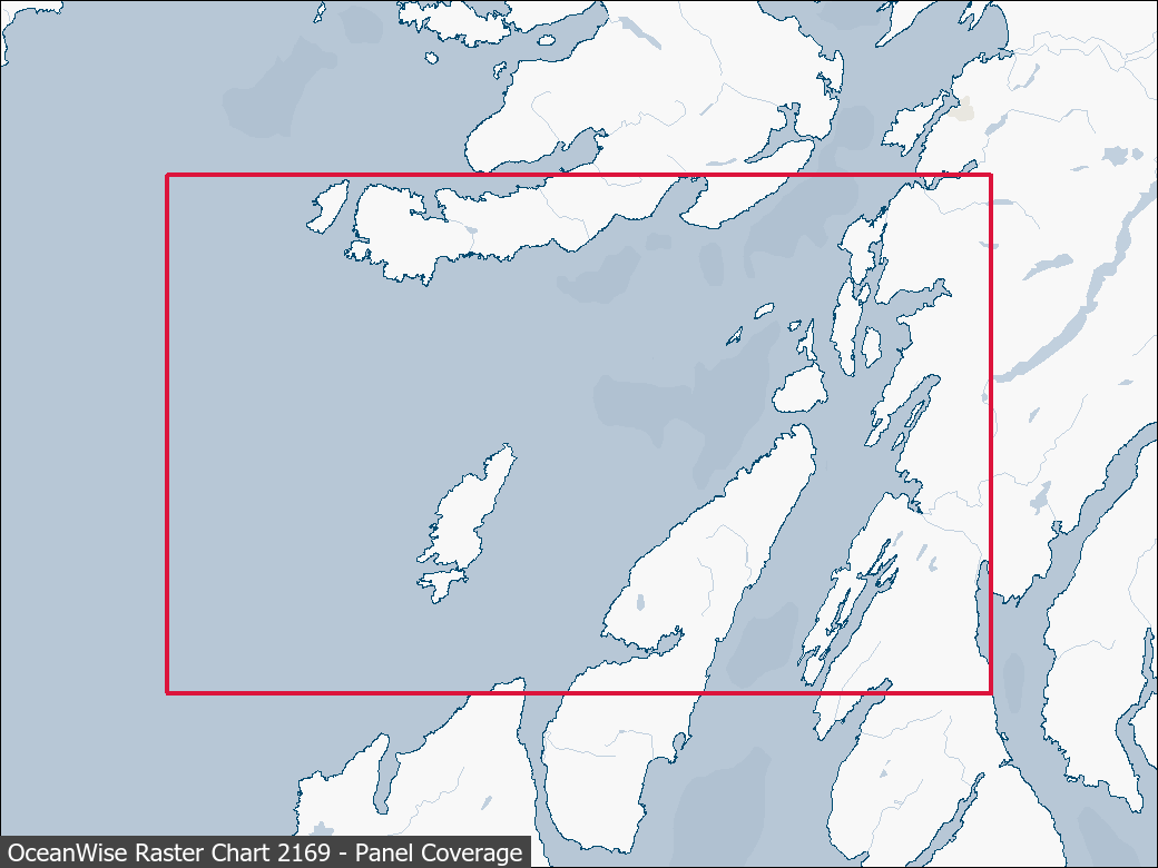 Panel coverage map for UKHO Raster Chart 2169