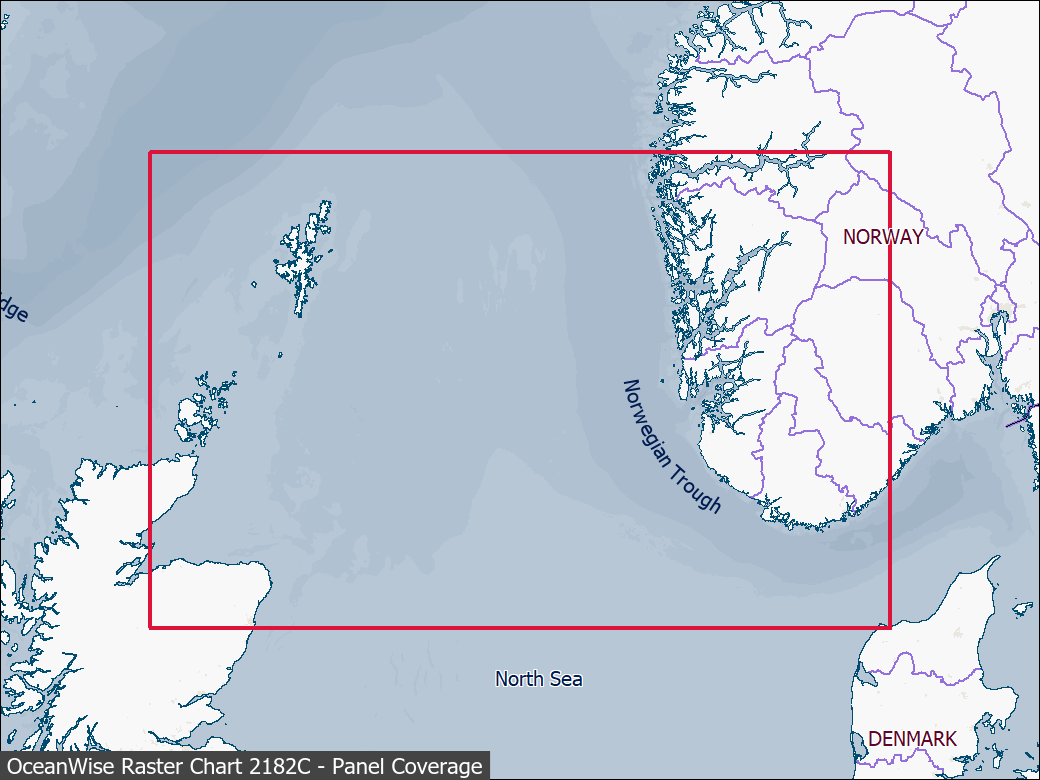 Panel coverage map for UKHO Raster Chart 2182C