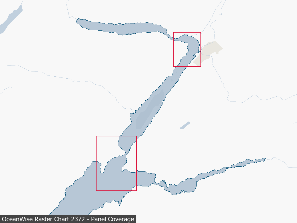 Panel coverage map for UKHO Raster Chart 2372