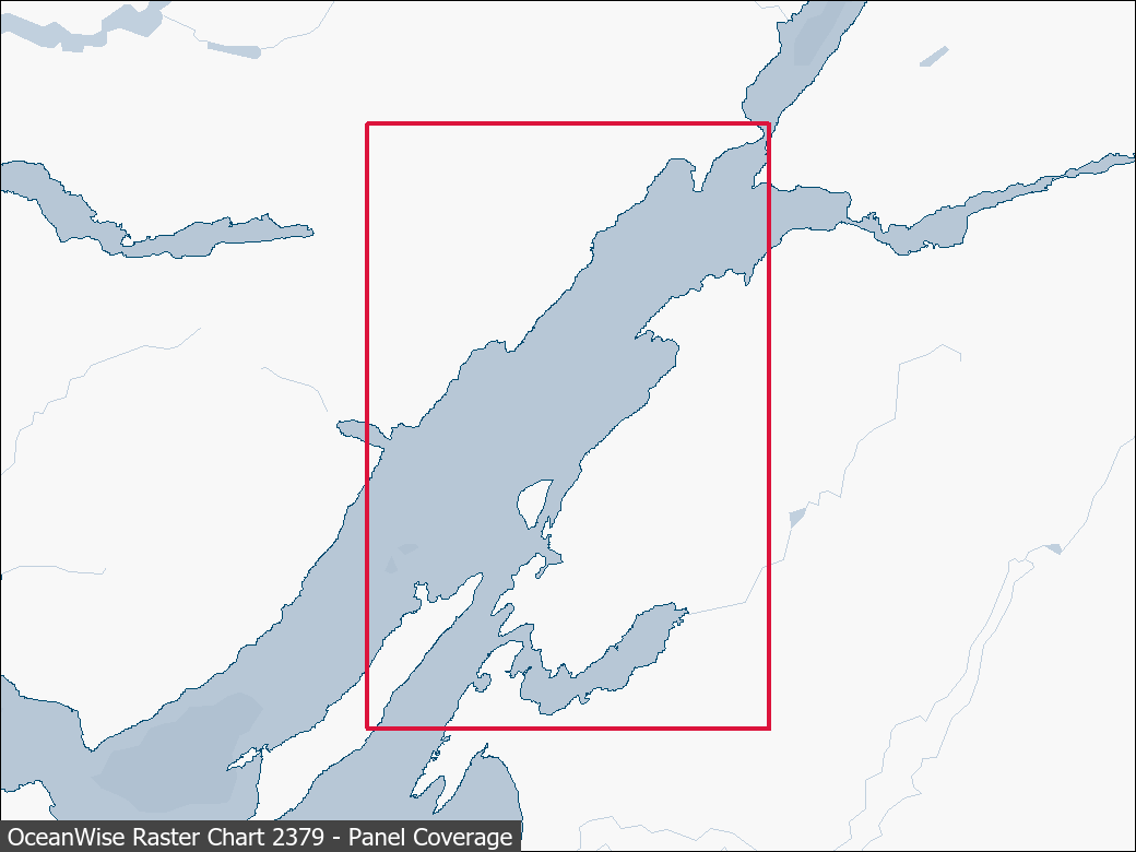 Panel coverage map for UKHO Raster Chart 2379