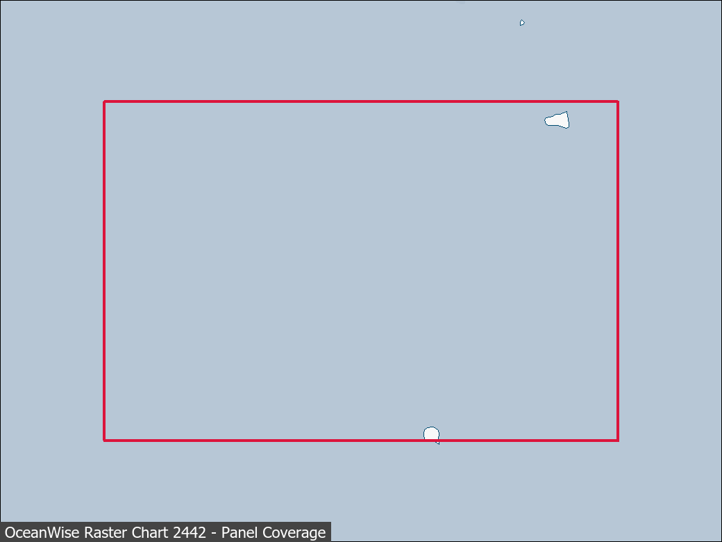 Panel coverage map for UKHO Raster Chart 2442