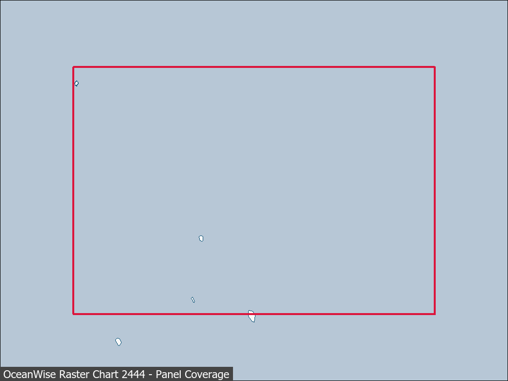 Panel coverage map for UKHO Raster Chart 2444