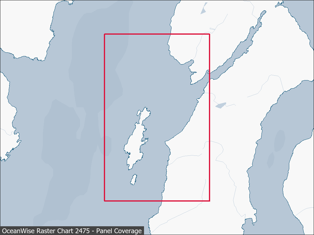 Panel coverage map for UKHO Raster Chart 2475