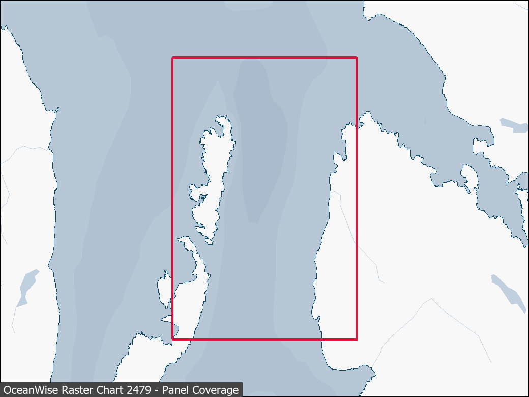 Panel coverage map for UKHO Raster Chart 2479