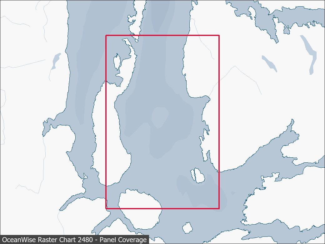 Panel coverage map for UKHO Raster Chart 2480