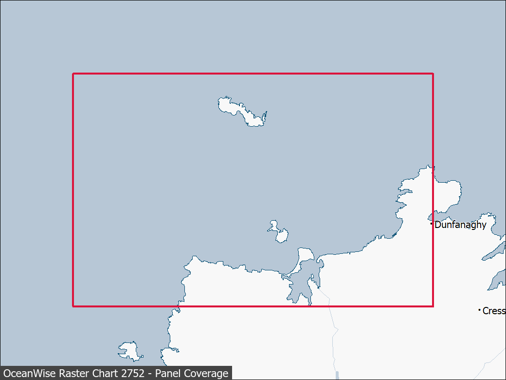 Panel coverage map for UKHO Raster Chart 2752