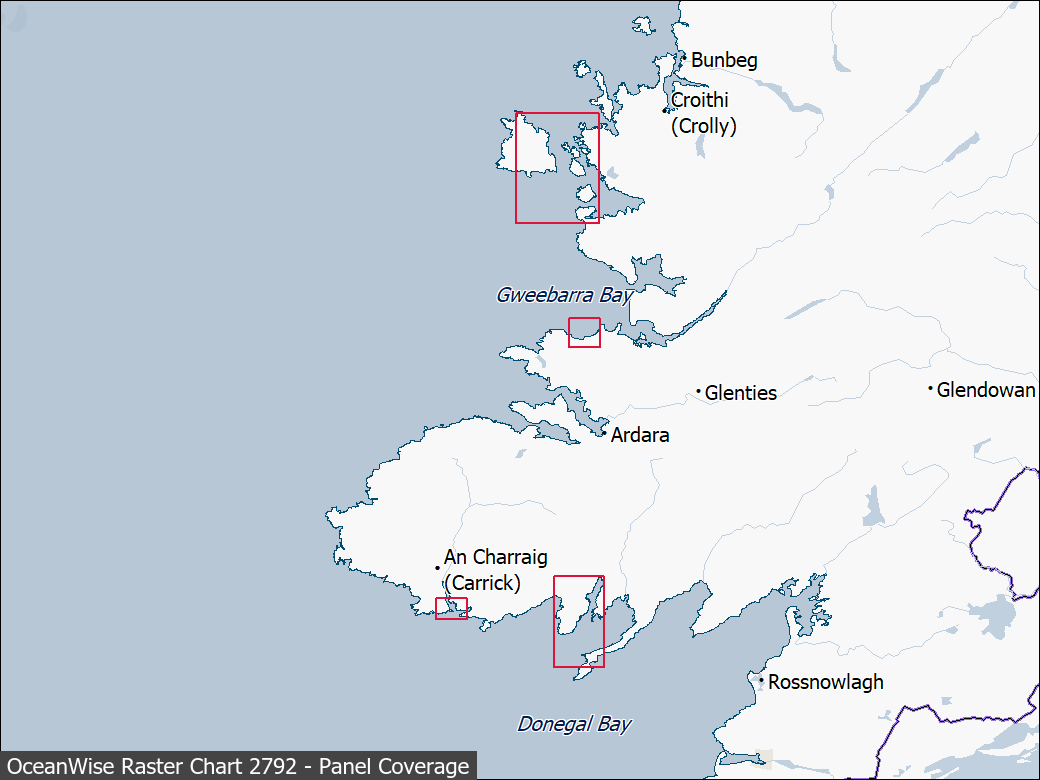 Panel coverage map for UKHO Raster Chart 2792