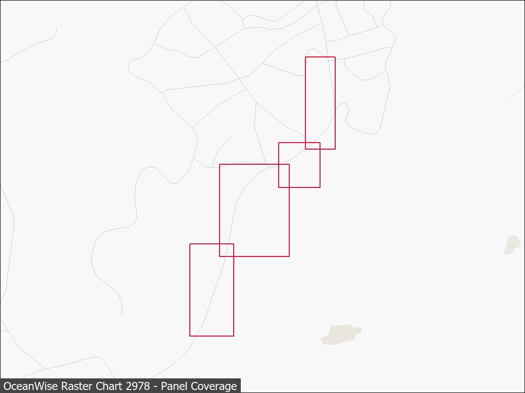 Panel coverage map for UKHO Raster Chart 2978