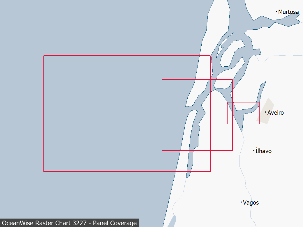 Panel coverage map for UKHO Raster Chart 3227