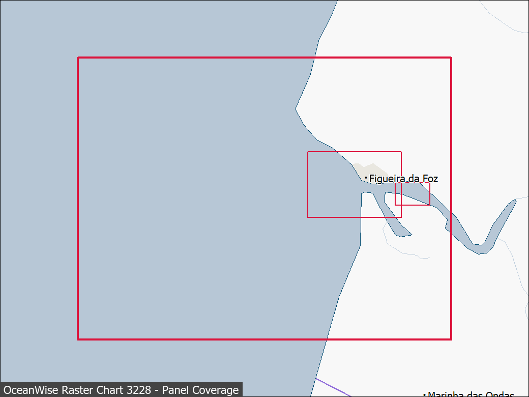 Panel coverage map for UKHO Raster Chart 3228