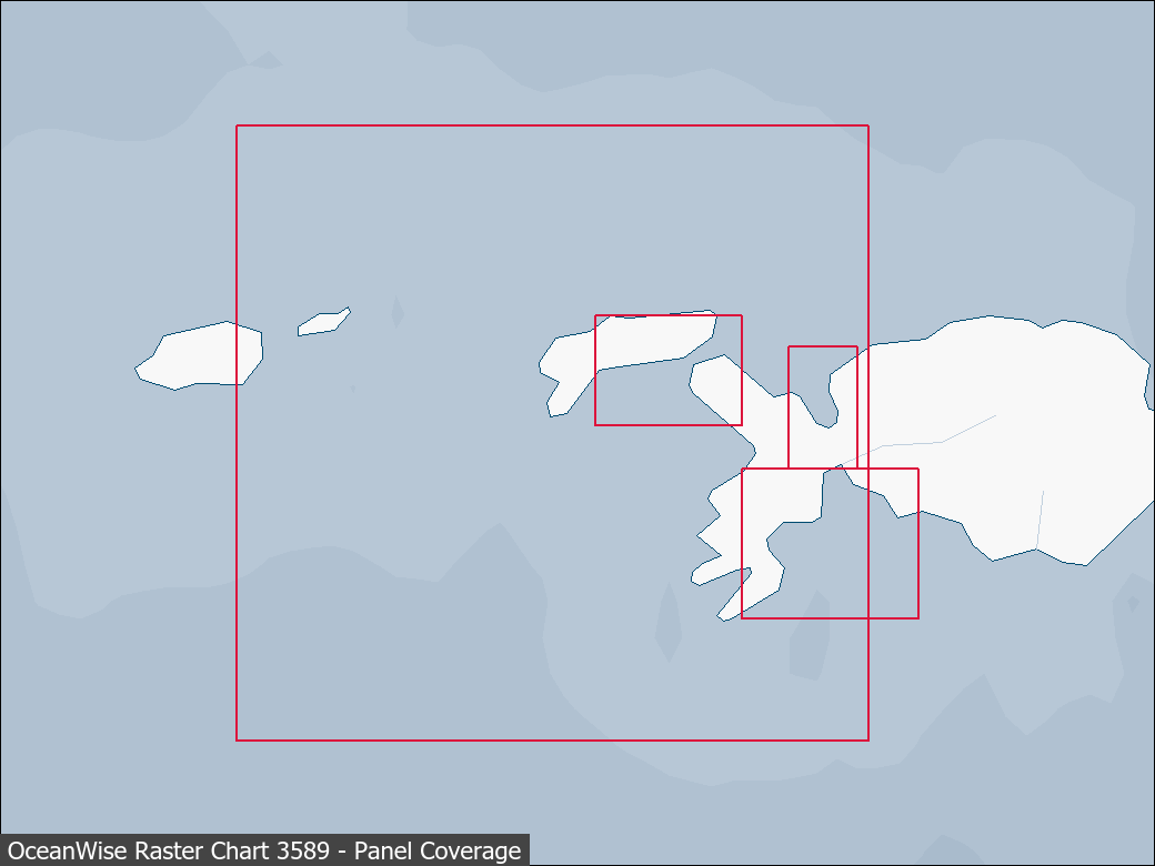 Panel coverage map for UKHO Raster Chart 3589