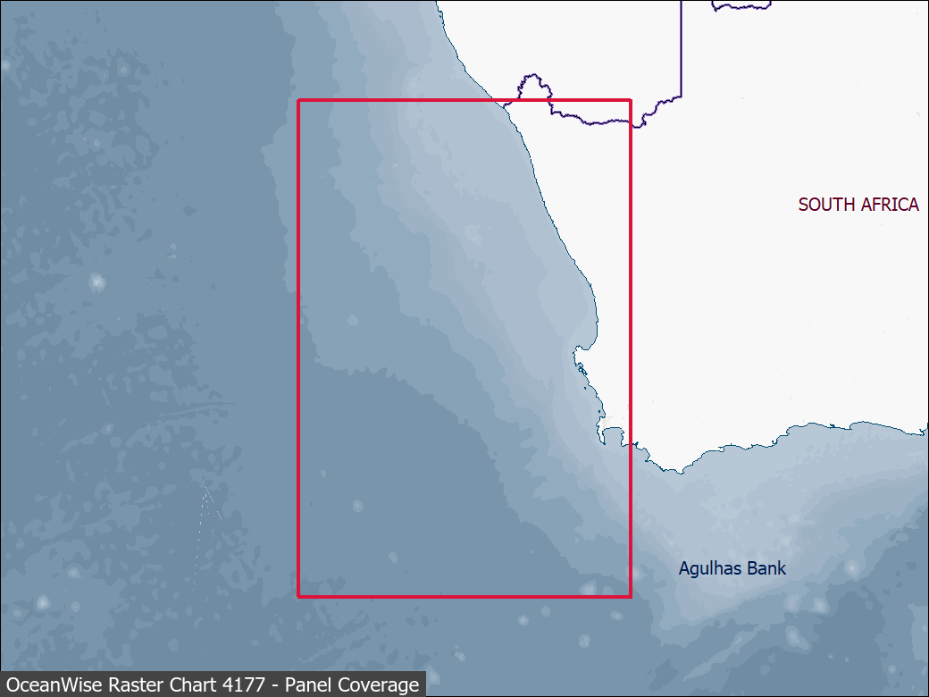 Panel coverage map for UKHO Raster Chart 4177