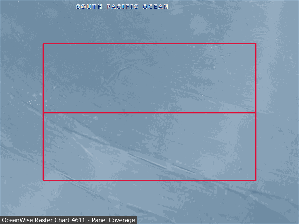 Panel coverage map for UKHO Raster Chart 4611