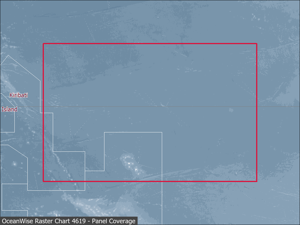 Panel coverage map for UKHO Raster Chart 4619