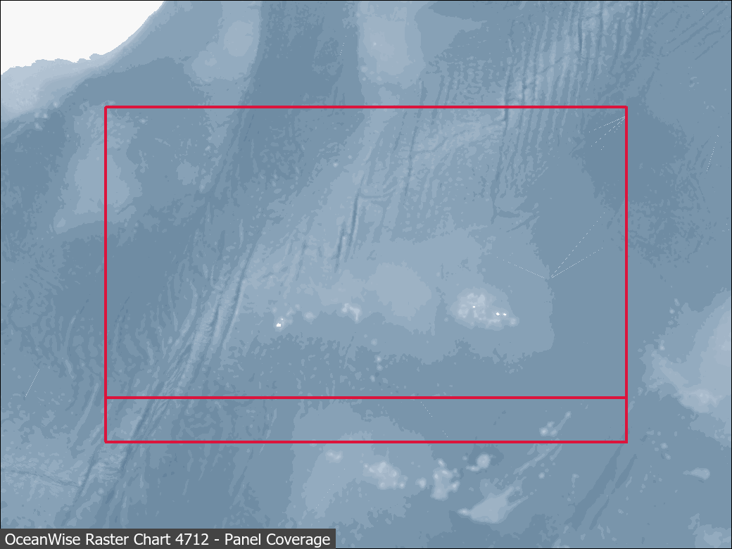 Panel coverage map for UKHO Raster Chart 4712