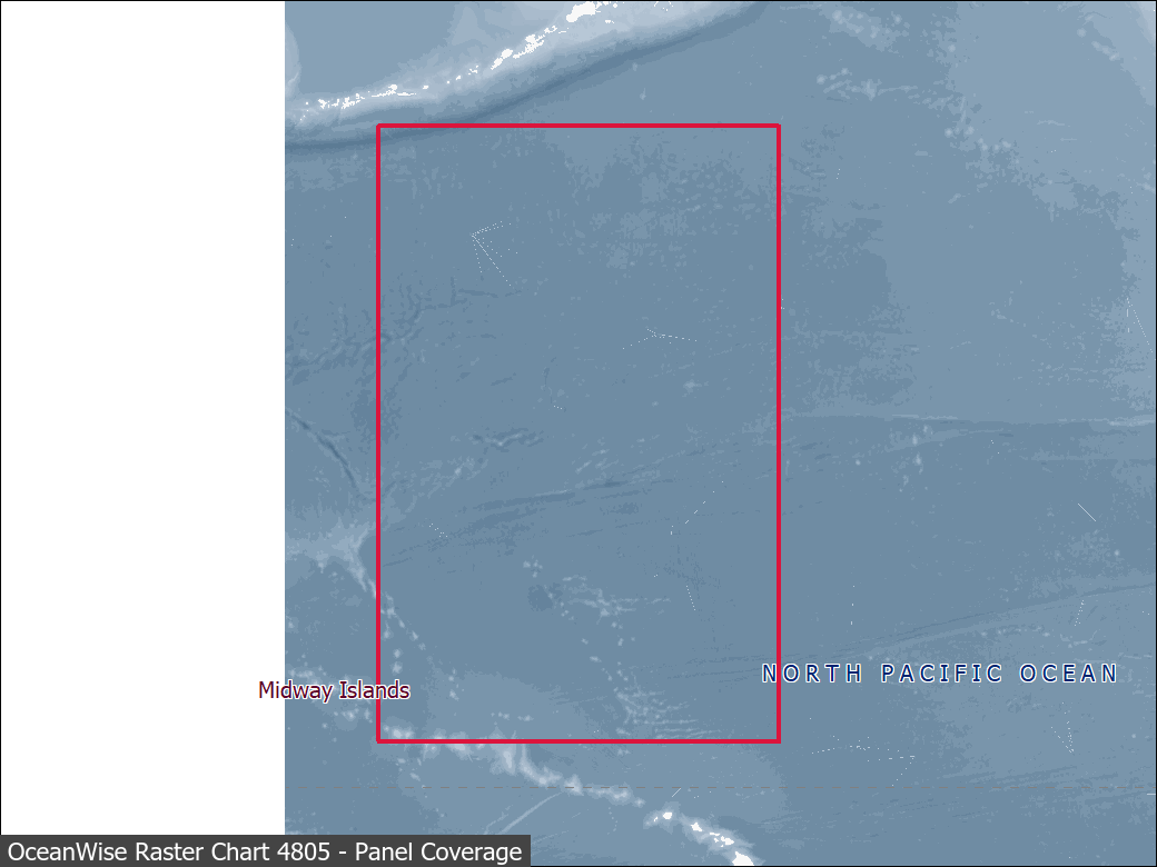 Panel coverage map for UKHO Raster Chart 4805