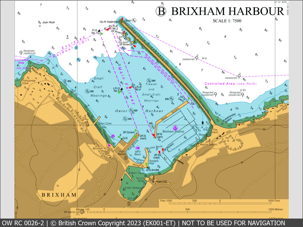 OceanWise Raster Chart 0026 panels